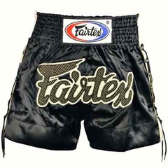 Fairtex BS0601 Muay Thai Kickboxing Shorts Black (Large)