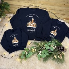 Personalised LAPLAND Gingerbread Village Family Christmas Jumper | Xmas Jumper