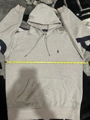 Polo Ralph Lauren Hoodie Big Letter Spellout Size S Gray Logo Big Pony
