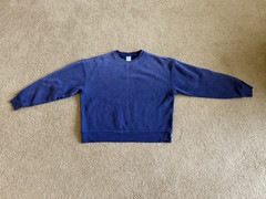 Blanks By Thirteen Mens XL Faded Grape Cotton Heavyweight Sweatshirt USA New
