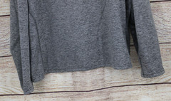 Mens Size XL Quarter Zip Pull Over Loose Light Sweatshirt Heather Gray