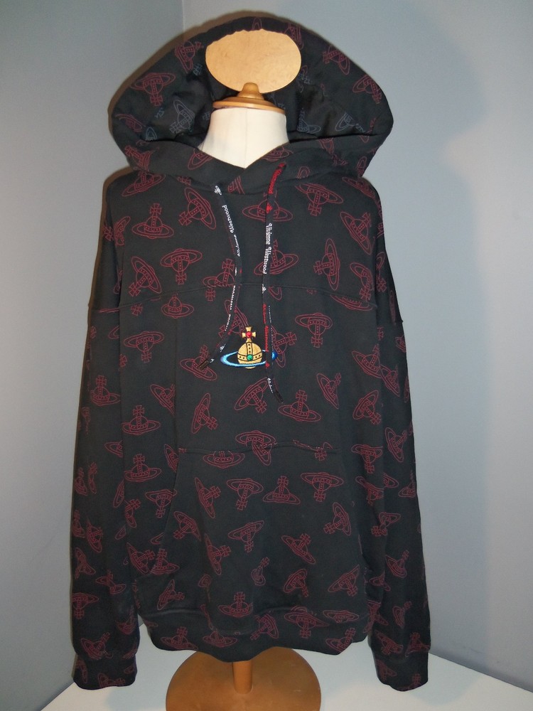 Vivienne Westwood Fresh Hoodie ADULT LARGE – Black Red 3101000N-J0079 – Turkey