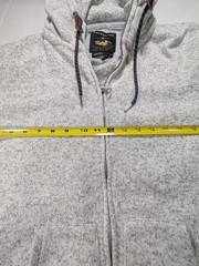 Quicksilver Keller Zip Hoodie Large Marled Gray