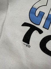 Vintage 90s Funny Im Perfect Greek Quote Graphic Crewneck Sweatshirt White 2XL