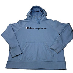 Champion Hoodie Sweatshirt Pullover Blue Mens M Athletic EXCELLENT cond.