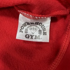 Powerhouse Gym Official Graphic Hoodie Sweatshirt 100% Polyester Red NWT Mens M