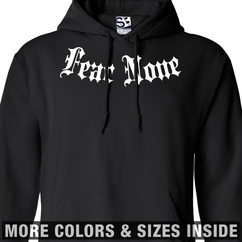 Fear None Addict HOODIE Hooded Sweatshirt Respect Few Honor Unisex
