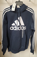 Adidas NWT Hoodie Sweatshirt Size M Legend Ink /White New