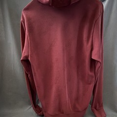 Adidas Men’s M Burgundy All Over Logo Print Pullover Hoodie Red Maroon
