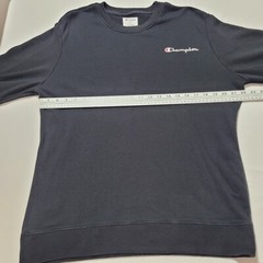 Champion Lightweight Sweatshirt Crewneck Mens Size Large Stitched Logo Navy Blue