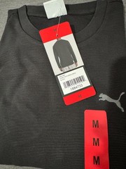 NWT! Puma Men’s Textured Crew Neck Sweatshirt, Black/M,L,XL