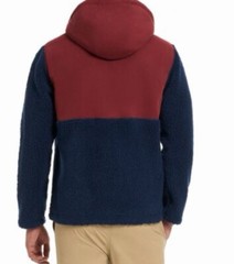 Hurley Men’s Half Zip Sherpa Hoodie Anorak Long Sleeve Size Large NEW