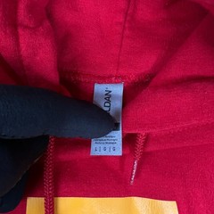 Letter A Alvin and Chipmunks Graphic Hoodie L Red Collegiate Streetwear Retro