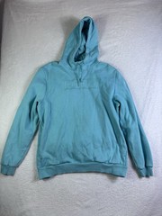 Puma Embroidered Print Logo Performance Hoodie Mens Large Aqua Blue XXL