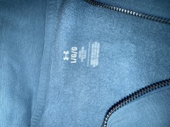 Under Armour Men’s Blue Fleece 1/4 Zip Mock Neck Loose Fit Sweatshirt L/G
