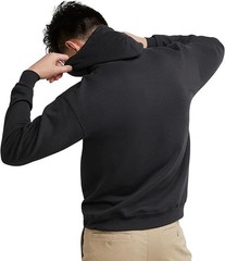 Hanes EcoSmart Hoodie, Midweight Fleece, Pullover Hooded Sweatshirt Black Unisex