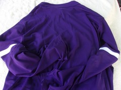 NWT Under Armour loose fit zippered jacket, men’s 5XL, purple & white, pockets