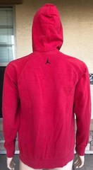 Vintage Air Jordan Red Bred Hoodie Sweatshirt Indonesia Size Medium Big Logo