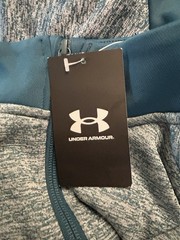 NWT Under Armour Armour Fleece Twist 1/4 Zip Pullover Tourmaline Teal Size Large