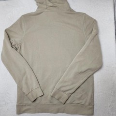 Jack Wolfskin Hoodie Mens Large Beige Pullover Hooded Pockets Lined Graphic