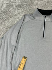 Under Armour Sweater Mens Large Gray All Season Gear Quarterzip *