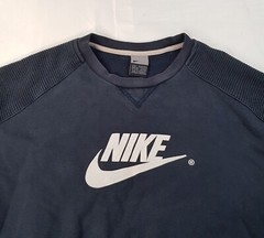 NIKE CENTER LOGO SIZE L-XL MENS COTTON PULLOVER JUMPER SWEATSHIRT VINTAGE Y2K