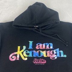 Matel Barbie The Movie I am Kenough Sweater Adult Extra Large Black Hoodie
