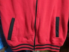Southpole Hoodie Mens XXL Red Black Accent Sleeveless Full Zip Front Fleece Gym