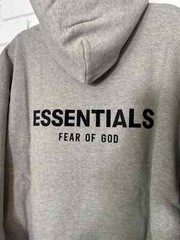 Essentials Fear of God Dark Oatmeal Hoodie