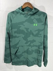 Under Armour Hoodie Mens Sz Large Camo Active Breathable Lightweight Green