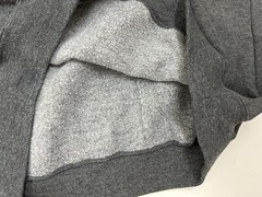 Vintage Grandpa Sweatshirt Mens XL Heather Gray Polo Collar 90s Vaporwave Knit