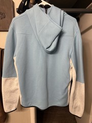Nike Sportswear Tech Fleece Hoodie Cerulean Blue/White/Grey Mens Sz M CU4489-424