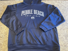 Men’s MV Sport Performance Pebble Beach Golf Links Pullover Hoodie Navy Medium