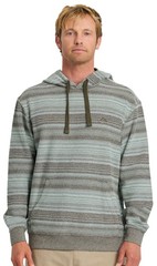 Quiksilver Great Otway Yarn-Dyed Stripe Men’s Pullover Hoodie – Grape Leaf – New