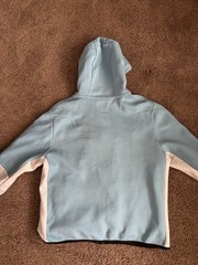 Nike Sportswear Tech Fleece Hoodie Cerulean Blue/White/Grey Mens XL CU4489-424
