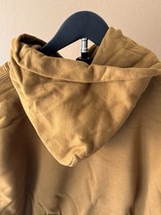 YEEZY Gap YZY Brown Perfect Hoodie Men Small Double Layer Kanye West Cotton