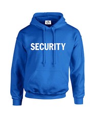 SECURITY HOODIE JUMPER WORKWEAR XXS-3XL FANCY DRESS DOORMAN POLICE (SECURITY)