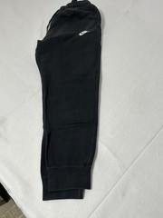 Nike Men’s Medium Black Jogger Sweatpants Swoosh Athletic Track Pants