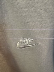 Nike Men’s 2XL Cotton Blend Fleece Crew Neck Pullover Sweatshirt Gray Logo