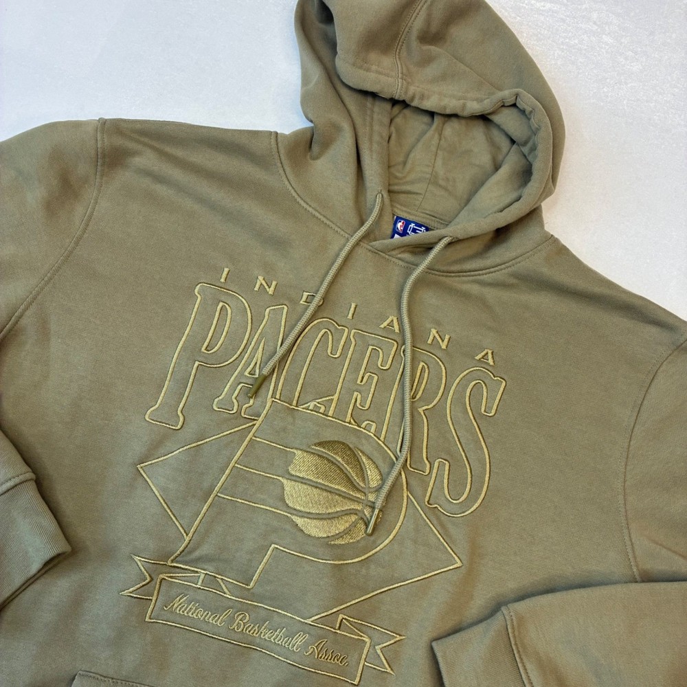 Ultra Game Indiana Pacers Hoodie Mens XL Green Embroidered NBA Basketball