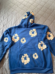 Denim blue hoodie size M