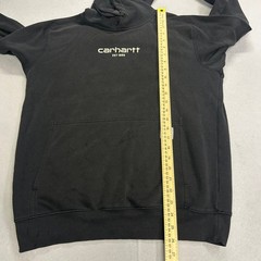 Carhartt Force Mens Relaxed Fit Lightweight Logo Graphic Hoodie 105569-BLK Small