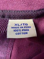 Tommy Bahama Men’s XL Burgundy 1/4 Zip Pima Cotton Pullover Sweatshirt