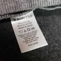 Burlebo Hoodie Sweatshirt Mens XL Gray Pullover Fleece Duck Camo Back Graphic