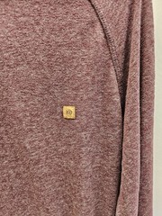 tentree Burgundy Pullover Hoodie Size med Sustainable Hemp Poly Blend
