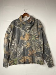 Mossy Oak Apparel Full Zip Camo Hoodie Sweatshirt Size L
