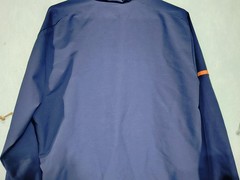 Adidas Hoodie Mens L Blue Pullover 1/4 Zip Hooded Pockets Breathable Lightweight