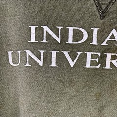 Vintage Champion Sweatshirt Indiana University Olive Green XL Alumni Collegiate