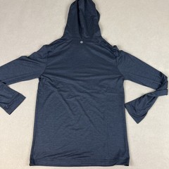 Gaiam Everyday Basic Hoodie, Black Slim Fit Long Sleeve T-Shirt. Men’s Sz S