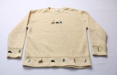 Art Unlimited Unisex Adults Vintage Sherpa Sweatshirt CA4 Yellow See Description